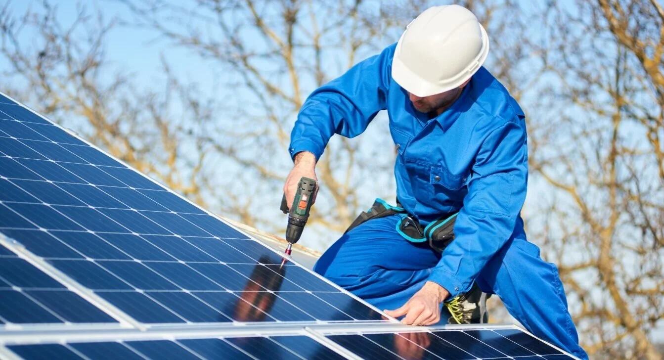 Solar panel installation